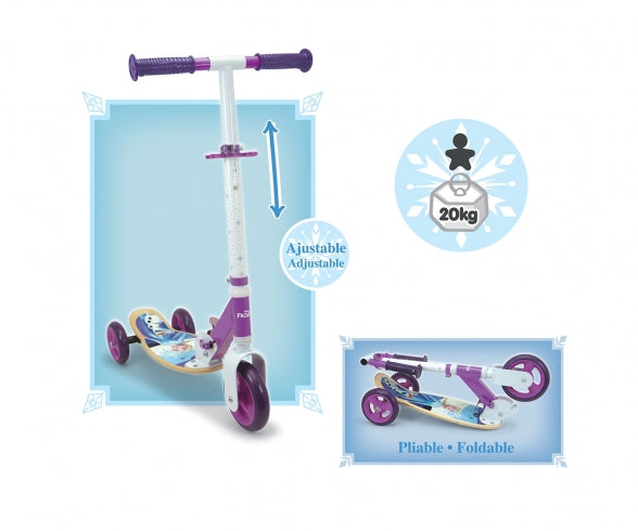 SMOBY Smoby FROZEN 3W FOLDABLE WOODEN SCOOTER