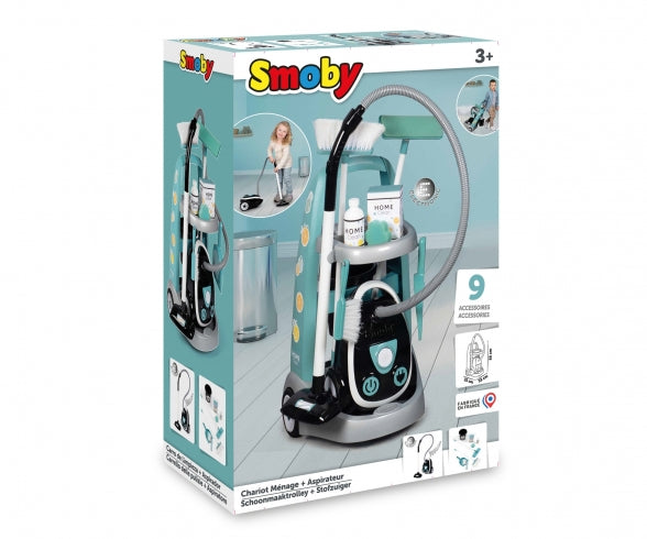 SMOBY Cleaning trolley + vacuum cleaner