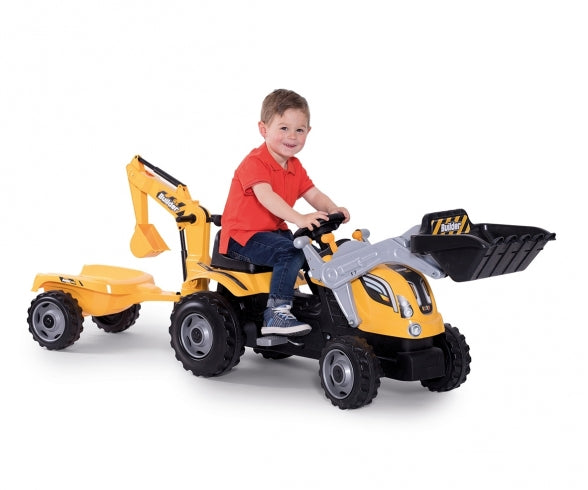 SMOBY Builder Max Tractor + Trailer