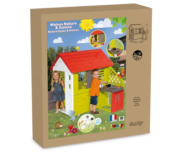 SMOBY NATURE PLAYHOUSE + KITCHEN