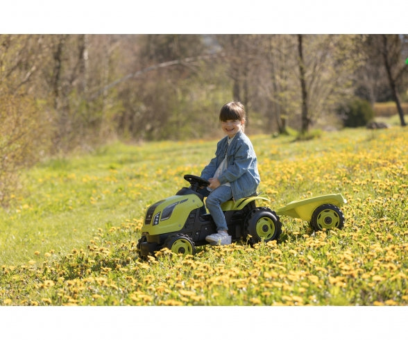 SMOBY Smoby Farmer XL Green tractor + trailer