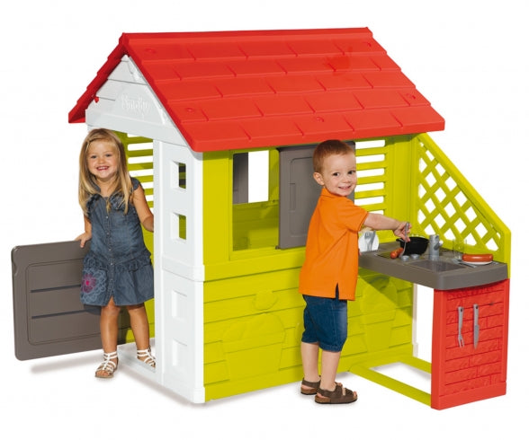 SMOBY NATURE PLAYHOUSE + KITCHEN