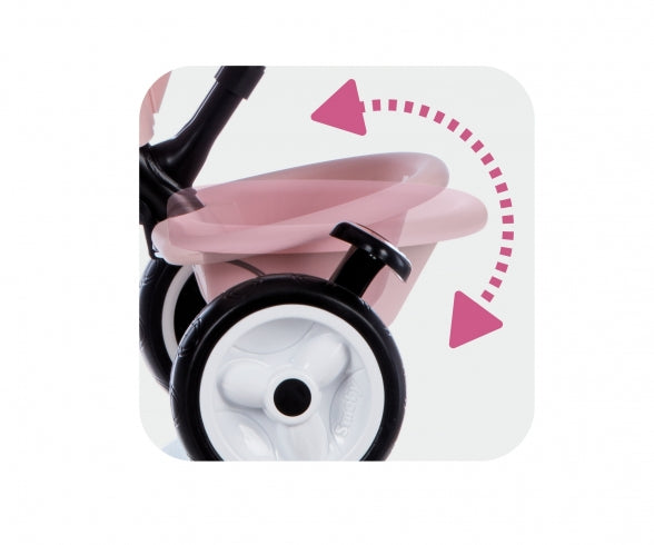 SMOBY TRICYCLE BABY DRIVER PLUS PINK