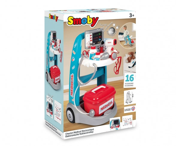 SMOBY SMOBY ELECTRONIC MEDICAL TROLLEY